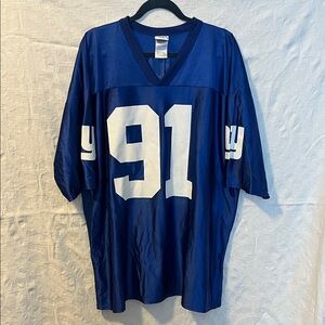 NFL Team Apparel Vintage New York Giants Jersey #91 Tuck, Size 2XL